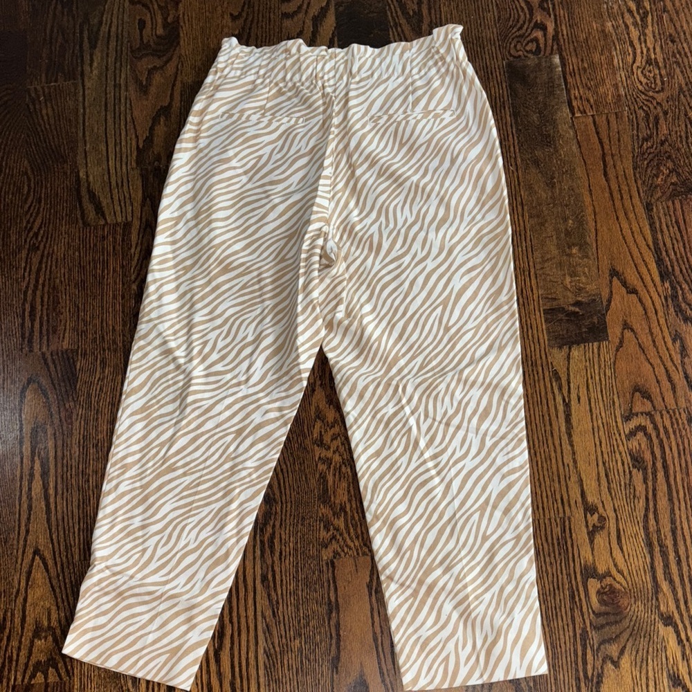 Ann Taylor Tan Zebra Print Men's Chinos - Picture 4 of 7
